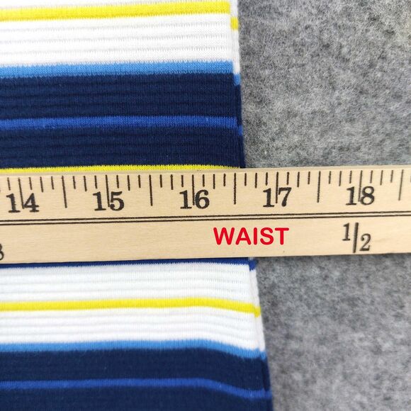 Draper James Dress Sz XS Bell Sleeve Stripe Zipper Casual Fit Flare Mini Career - Picture 5 of 15